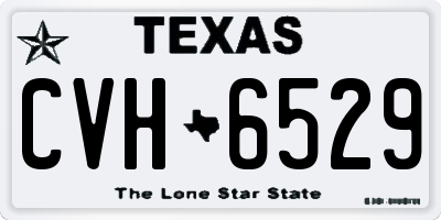 TX license plate CVH6529