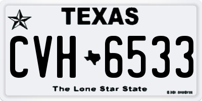 TX license plate CVH6533