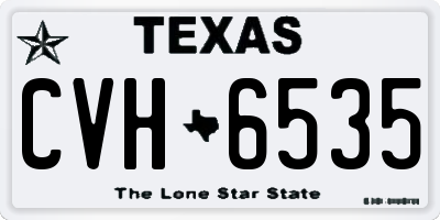 TX license plate CVH6535