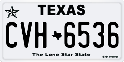 TX license plate CVH6536