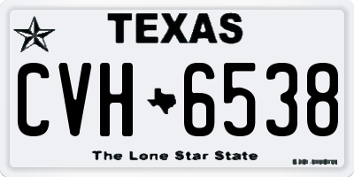 TX license plate CVH6538