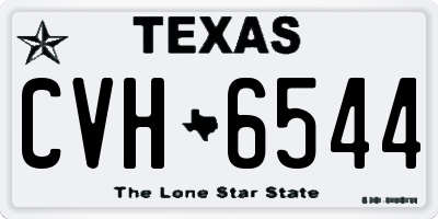 TX license plate CVH6544