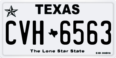 TX license plate CVH6563