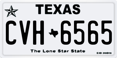 TX license plate CVH6565