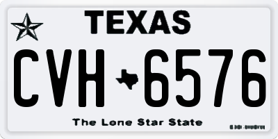 TX license plate CVH6576