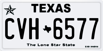 TX license plate CVH6577