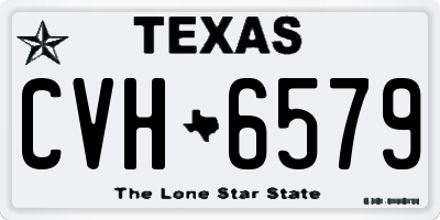 TX license plate CVH6579