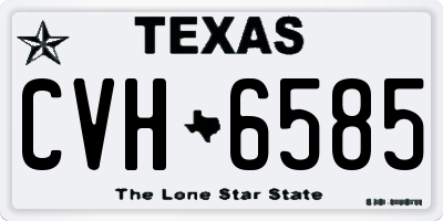 TX license plate CVH6585