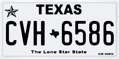 TX license plate CVH6586