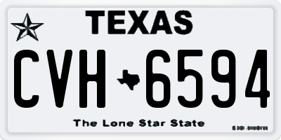 TX license plate CVH6594