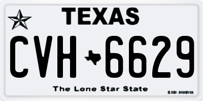 TX license plate CVH6629