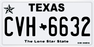 TX license plate CVH6632