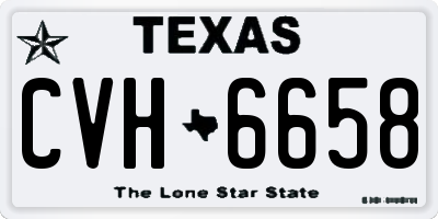 TX license plate CVH6658