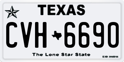 TX license plate CVH6690