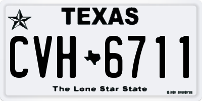 TX license plate CVH6711