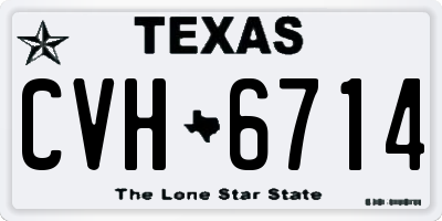 TX license plate CVH6714