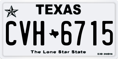 TX license plate CVH6715