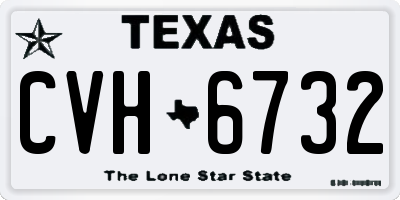 TX license plate CVH6732
