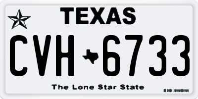 TX license plate CVH6733