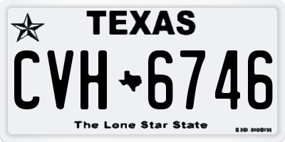 TX license plate CVH6746