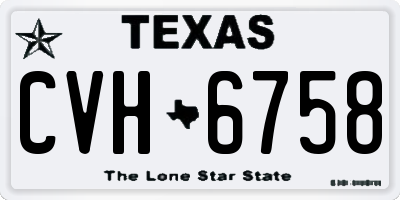 TX license plate CVH6758