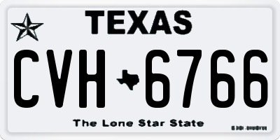 TX license plate CVH6766