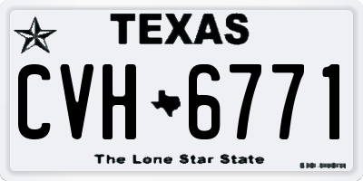 TX license plate CVH6771