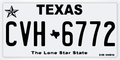 TX license plate CVH6772