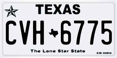 TX license plate CVH6775