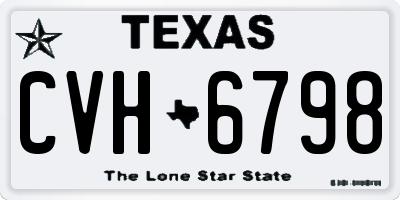 TX license plate CVH6798