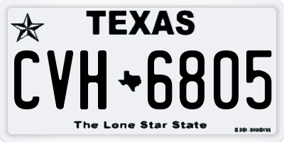 TX license plate CVH6805