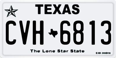 TX license plate CVH6813