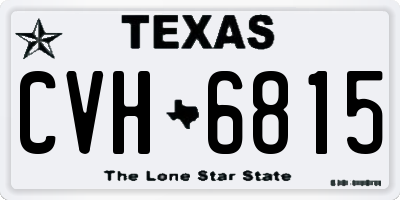 TX license plate CVH6815
