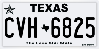 TX license plate CVH6825