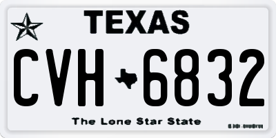 TX license plate CVH6832