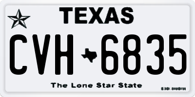TX license plate CVH6835