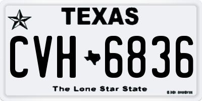 TX license plate CVH6836
