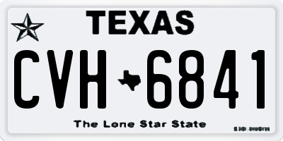 TX license plate CVH6841