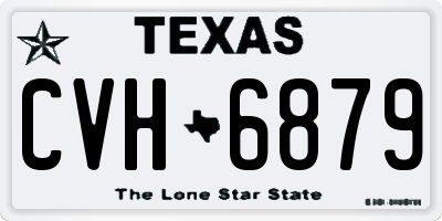 TX license plate CVH6879