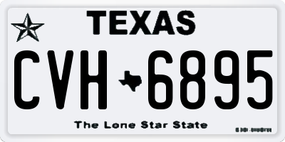 TX license plate CVH6895
