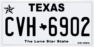 TX license plate CVH6902