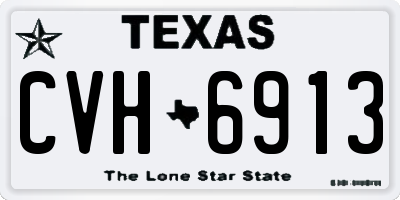TX license plate CVH6913