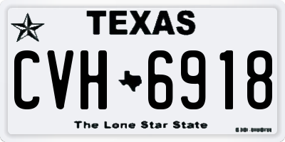 TX license plate CVH6918