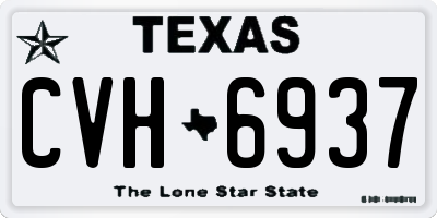 TX license plate CVH6937