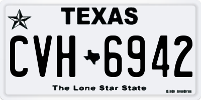 TX license plate CVH6942
