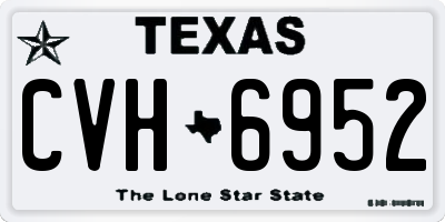 TX license plate CVH6952