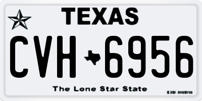 TX license plate CVH6956