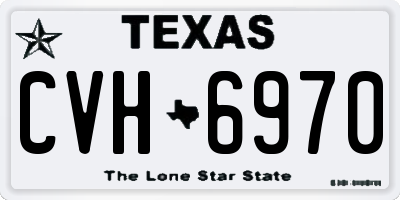 TX license plate CVH6970