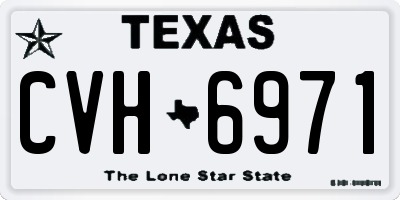 TX license plate CVH6971
