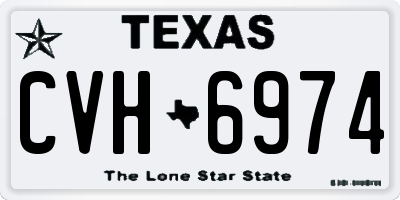 TX license plate CVH6974